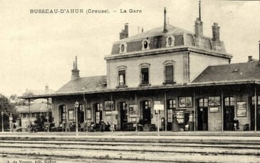 Présentation panneau mémoriel de la gare de Busseau et parcours découverte du village
