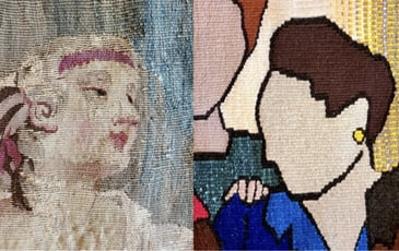 Tisser en beauté, le fil du beau à travers les siècles : exposition de tapisseries anciennes, modernes et contemporaines