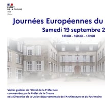 Visite de l'Hôtel de la préfecture de la Creuse