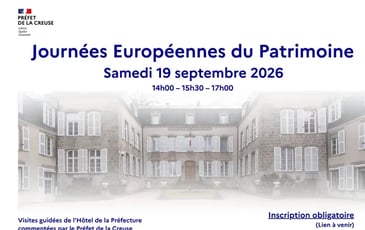 Visite de l'Hôtel de la préfecture de la Creuse