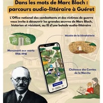 Parcours Baludik : dans les mots de Marc Bloch, un parcours audio-littéraire à Guéret