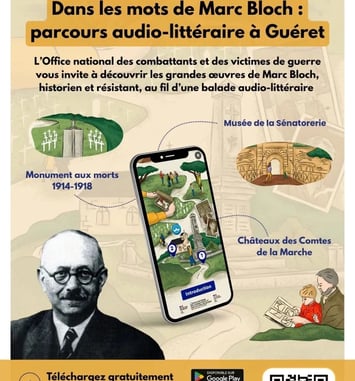 Parcours Baludik : dans les mots de Marc Bloch, un parcours audio-littéraire à Guéret